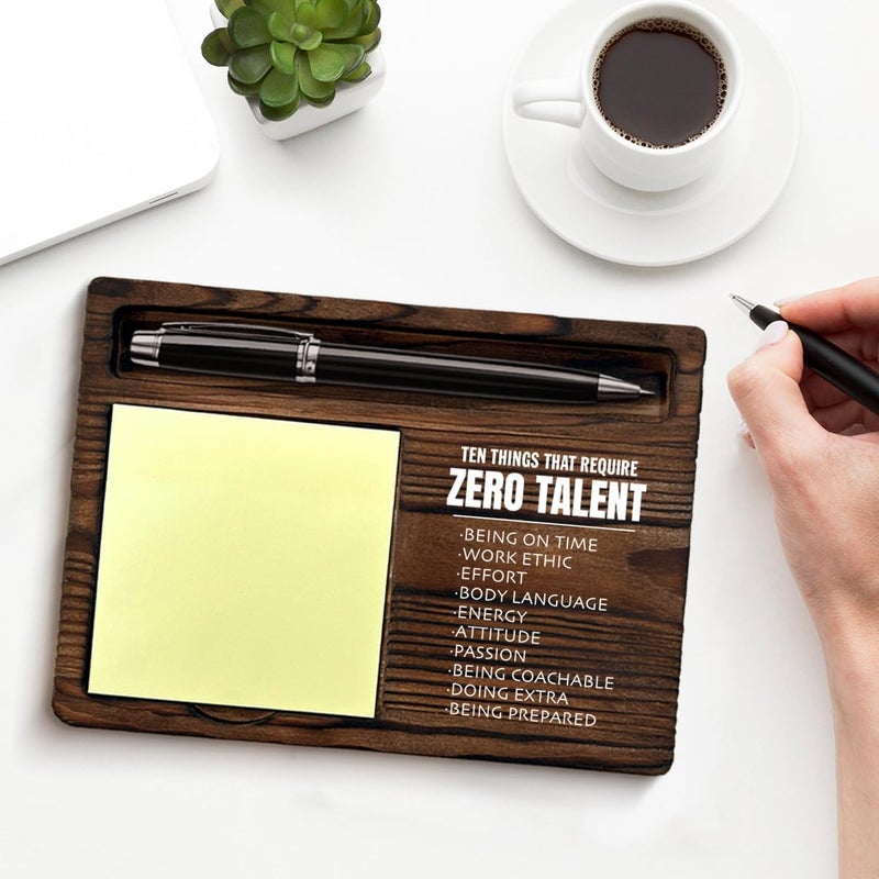 QODMGD Motivational Sticky Note Holder Inspirational Gifts for Coworkers Employees Boss, Encouragement Gifts Post It Note Dispenser for Office Cubicle Desk Decor - Image 3
